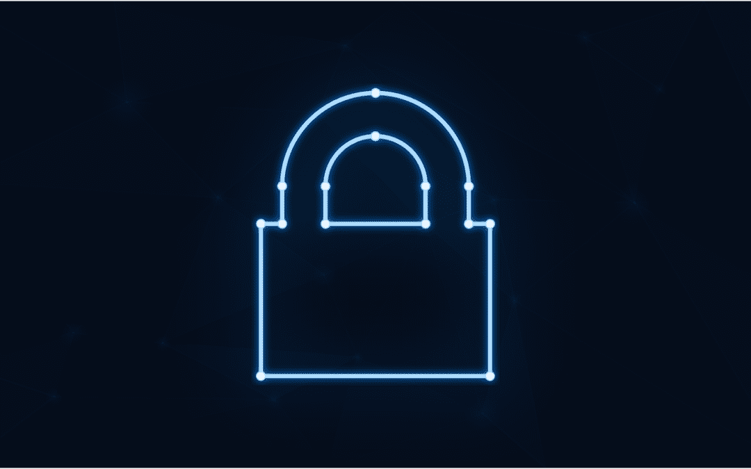 Free padlock neon cybersecurity vector